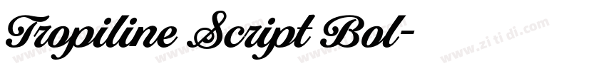 Tropiline Script Bol字体转换